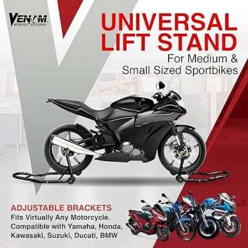 Venom Motorcycle Stand Lift - Front & Rear Combo for All Bikes