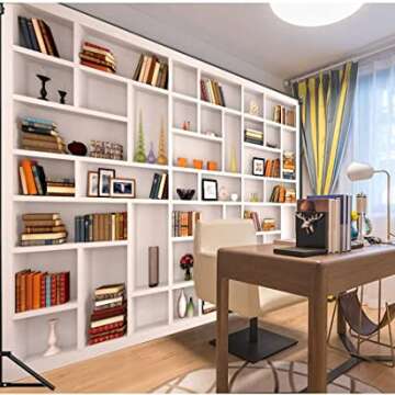 Bookshelf Background for Creative Conferences