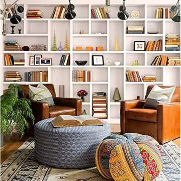 Bookshelf Background for Creative Conferences