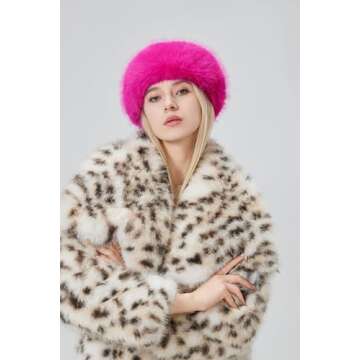 Tngan Women's Faux Fur Headband for Winter Style