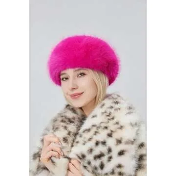 Tngan Women's Faux Fur Headband for Winter Style