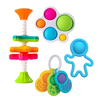 Fat Brain 4-Piece Dimpl Toys & Mini Spinny Baby Set