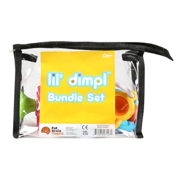 Fat Brain 4-Piece Dimpl Toys & Mini Spinny Baby Set