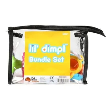 Fat Brain 4-Piece Dimpl Toys & Mini Spinny Baby Set