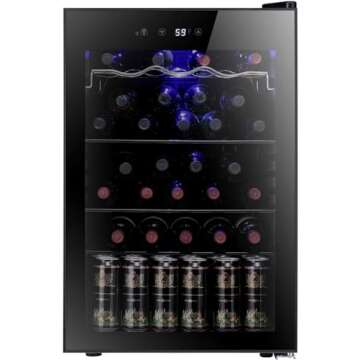 Antarctic Star 36 Bottle Wine Cooler/Cabinet Beverage Refrigerator
