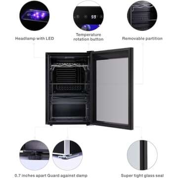 Antarctic Star 36 Bottle Wine Cooler for Home and Party