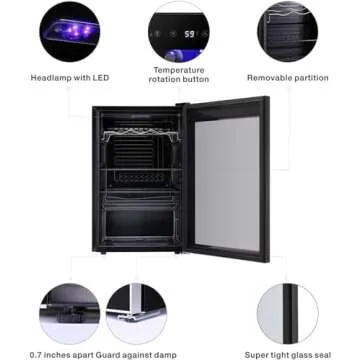 Antarctic Star 36 Bottle Wine Cooler for Home and Party