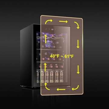 Antarctic Star 36 Bottle Wine Cooler for Home and Party