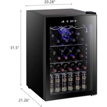 Antarctic Star 36 Bottle Wine Cooler for Home and Party