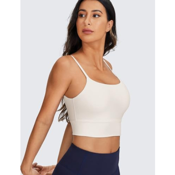 CRZ YOGA Longline Sports Bra for Women - Adjustable and Comfortable