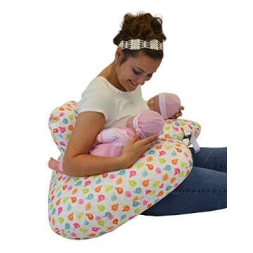 The TWIN Z PILLOW - Waterproof Birdies Pillow - The only 6 in 1 Twin Pillow Breastfeeding, Bottlefee...