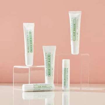Mario Badescu Lip Balm for Dry Cracked Lips, Trio Pack Includes Mint, Rose, and Original Moisturizer, Ultra-Nourishing Care for Soft, Smooth and Supple Feel, 3 Count