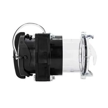 Camco Camper/RV Gate Valve - Features Built-In 3.5-Inch Clear Adapter & 4 Bayonet Prongs - Fits 3-Inch Sewer Fittings & Connects Easily to RV Drain Pipe (39053)