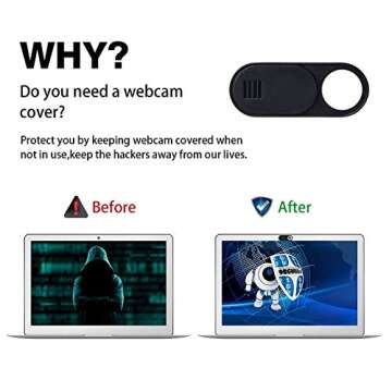 Webcam Cover Slide - Ultra Thin Privacy Protector – 6 Pack