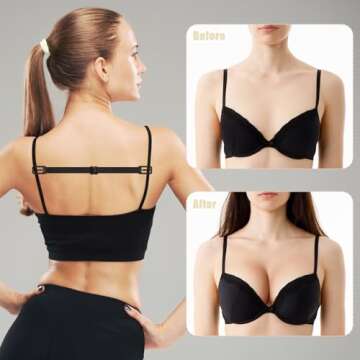 SUMAJU 9 Pcs Bra Clips & Extenders for Comfort & Style
