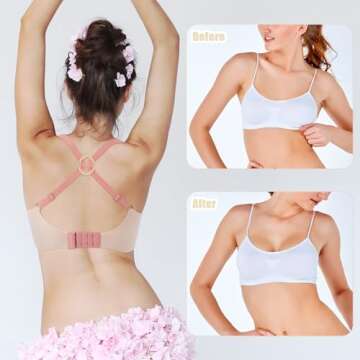 SUMAJU 9 Pcs Bra Clips & Extenders for Comfort & Style