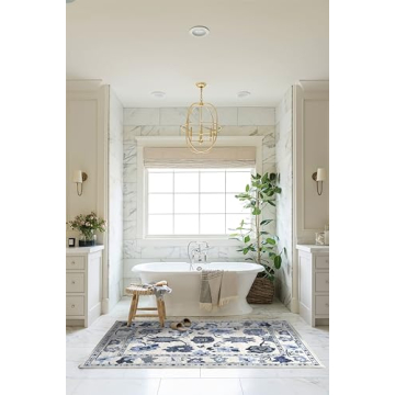 Beautiful Navy Blue Oushak Rug for Modern Homes