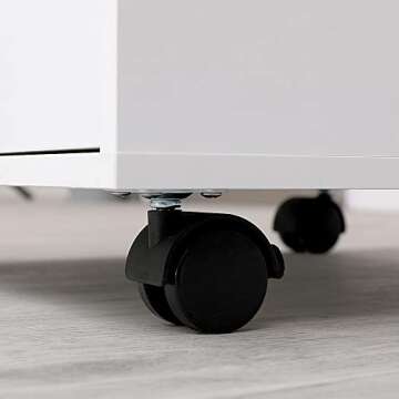 Versatile 5 Drawer Storage Organizer on Lockable Casters