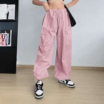 NHCDFA Women's Cargo Pants - Y2K Baggy Stylish Comfort