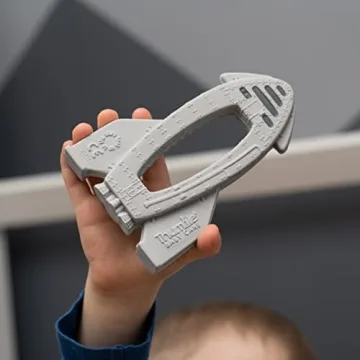 OrBITEr Natural Rubber Rocket Toy for Teething and Play