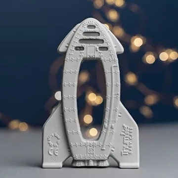 OrBITEr Natural Rubber Rocket Toy for Teething and Play