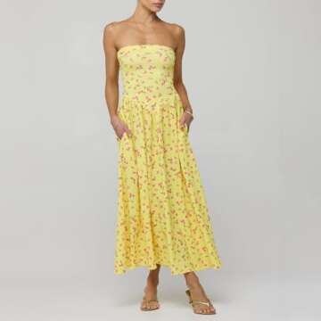 Chic ICNGLKSND Floral Long Dress for Women