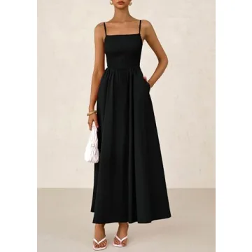 Shop PRETTYGARDEN Smocked Maxi Dress for Summer Style
