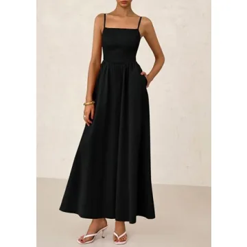 Shop PRETTYGARDEN Smocked Maxi Dress for Summer Style