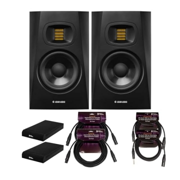Adam Audio T5V Studio Monitor Bundle with Premium Accessories