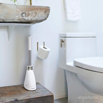 simplehuman Plunger and Toilet Brush Bundle for Stylish Bathrooms