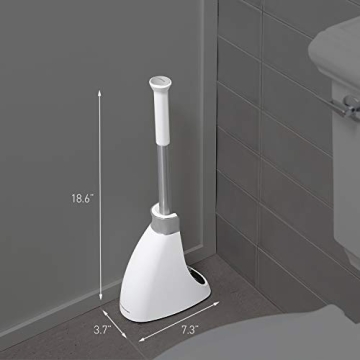 simplehuman Plunger and Toilet Brush Bundle for Stylish Bathrooms