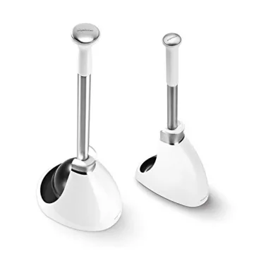 simplehuman Plunger and Toilet Brush Bundle for Stylish Bathrooms