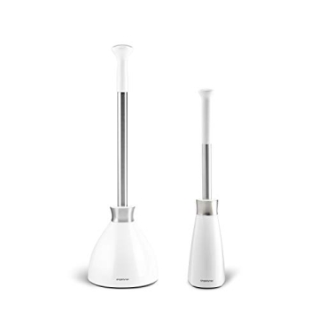 simplehuman Plunger and Toilet Brush Bundle for Stylish Bathrooms