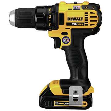 DEWALT 20V MAX* Cordless Drill Combo Kit, 5-Tool (DCK520D2)
