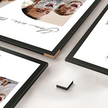 FUONLY Personalized Father's Day Gifts for Dad from Daughter Son Kids, Customized Wooden Picture Frame for Fathers Day, Custom Dad Gifts for Christmas, Sentimental Best Dad Ever Gifts for Birthday