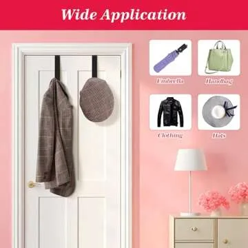 Durable Wreath Hanger for Front Door, 12" Over The Door Hook