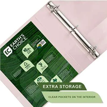 Samsill Eco-Friendly 2 Inch D-Ring Binder Pack of 4