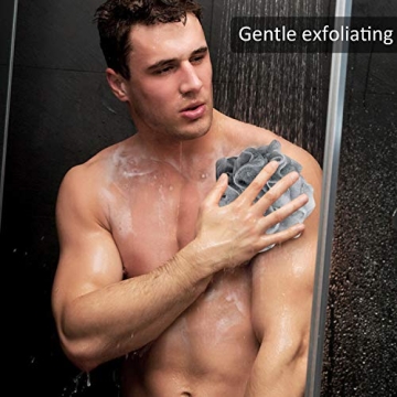 Novosun Soft Mesh Loofah Sponge - Pack of 4 for All Ages