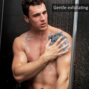 Novosun Soft Mesh Loofah Sponge - Pack of 4 for All Ages