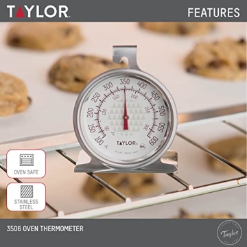 Taylor 2.5 Inch Dial Kitchen Oven Thermometer