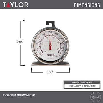 Taylor 2.5 Inch Dial Kitchen Oven Thermometer