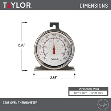 Taylor 2.5 Inch Dial Kitchen Oven Thermometer