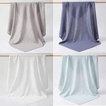 Comfortable & Stylish POMISO Muslin Swaddle Blankets
