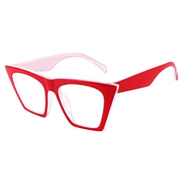 FEISEDY Stylish Cat Eye Reading Glasses - Blue Light Blocking for Women