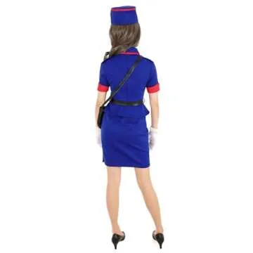 Women's Officer Cosplay Costume for Halloween Fun
