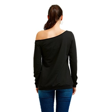 MAGICMK Stylish Off Shoulder Sweatshirt for Women