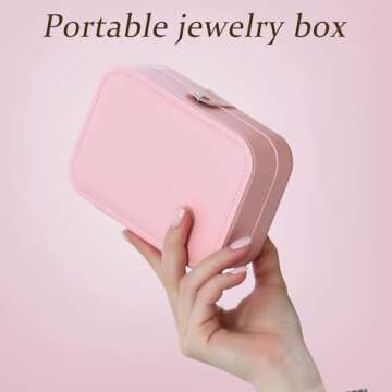 Travel Jewelry Box Portable Jewelry Organizer for Women