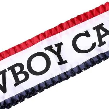 Cowboy Carter Sash with Red and Blue Frills
