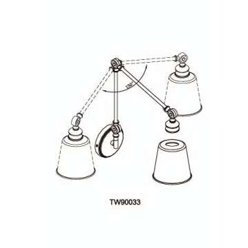 Trade Winds 1-Light Swing Arm Wall Lamp Set in Brushed Nickel