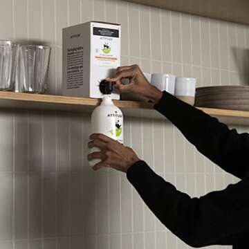 ATTITUDE Liquid Laundry Detergent, EWG Verified, Vegan, Eco-Friendly, 160 Loads, Wildflowers